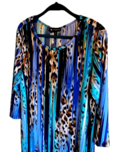 Colorful sheer top size s